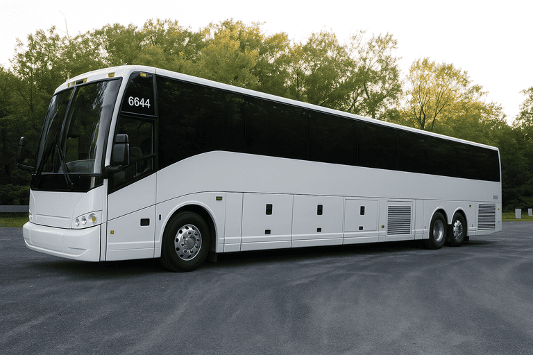 exterior of Charter Bus Rental Blue Springs coach bus
